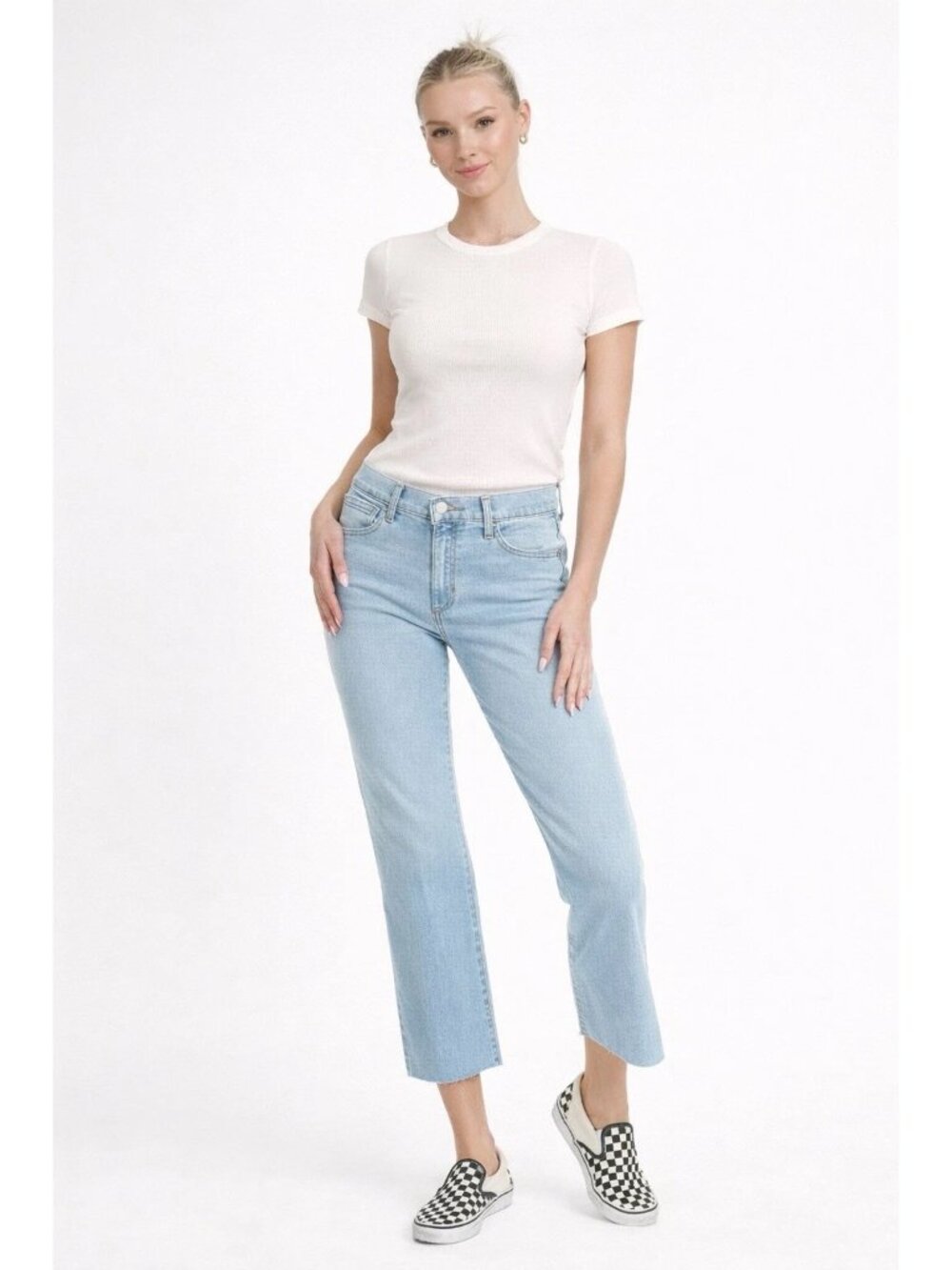 Joe's Jeans Mary Kate High Rise Crop Raw Hem Jeans Women's 26
